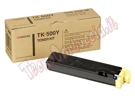 Toner Originale Kyocera TK-500Y Giallo 8.000 Pagine 370PD3KW PROMOZIONE