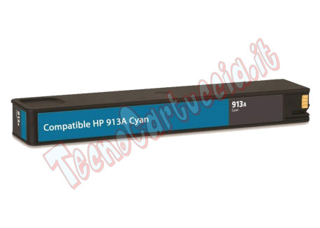 Cartuccia Compatibile per HP F6T77A Ciano 913A 3.000 Pagine 37,5ml
