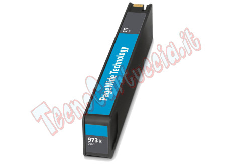Cartuccia Compatibile per HP F6T81A Ciano 973X Alta Capacità 7.000 Pagine 85,5ml