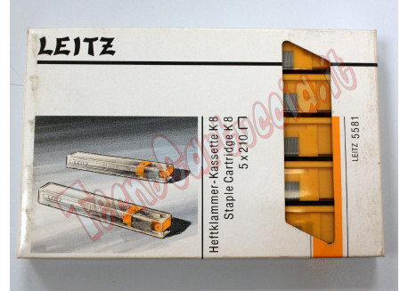 Leitz Cartuccia Punti Metallici 8mm Graffette per cucitrice 5551 Confezione da 5 5581