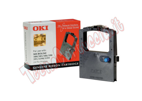 Oki - Nastro - Nero - 380/385/3866 390/391 3390/3391 - 09002309 - 2.000.000 caratteri