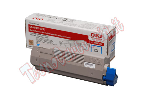Oki - Toner - Ciano - C5650/C5750 - 43872307 - 2.000 pag