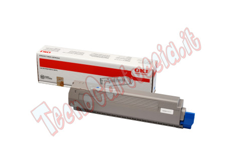 Oki - Toner - Ciano - C801 C821 - 44643003 - 7.300 pag