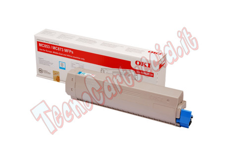 Oki - Toner - Ciano - MC853/873 - 45862839 - 7.300 pag
