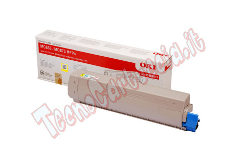 Oki - Toner - Giallo - MC853/873 - 45862837 - 7.300 pag