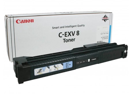 Toner Originale Canon C-EXV8 7628A002 Ciano 25.000 Pagine PROMOZIONE