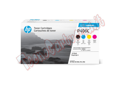 Samsung/HP - Multipack 4 Toner originale - C/M/Y/K - CLTP406C/ELS