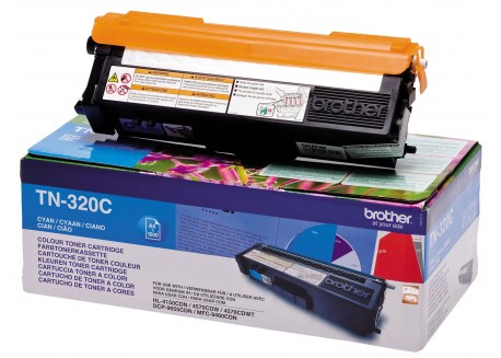 Toner Originale Brother TN-320C Ciano 1.500 Pagine
