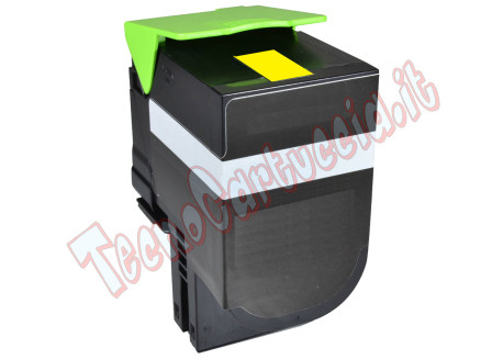 Toner Compatibile per Lexmark 80C2SY0 Giallo 2.000 Pagine