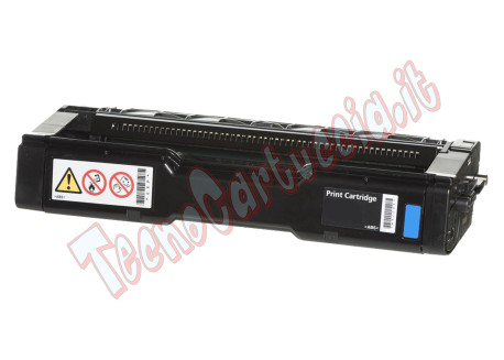Toner Compatibile per Ricoh 407641 Ciano 2.500 Pagine