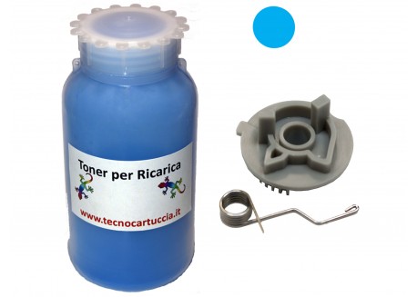 Kit Ricarica Toner per Brother TN-135C Ciano 4.000 Pagine con Ingranaggio