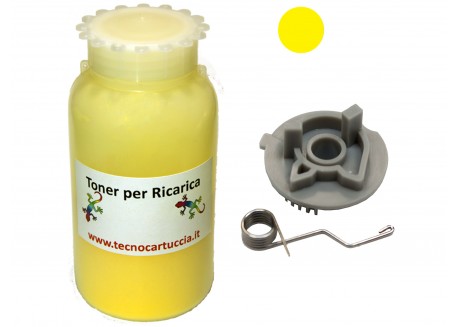 Kit Ricarica Toner per Brother TN-135Y Giallo 4.000 Pagine con Ingranaggio