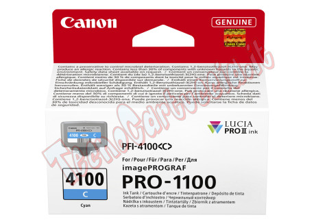 Canon - Cartuccia PFI-4100 - Ciano - 6778C001
