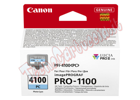 Canon - Cartuccia PFI-4100 - Ciano Photo - 6781C001