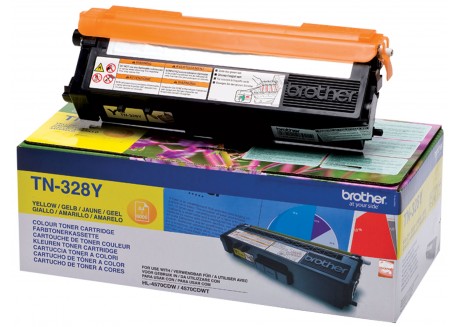 Toner Originale Brother TN-328Y Giallo 6.000 Pagine