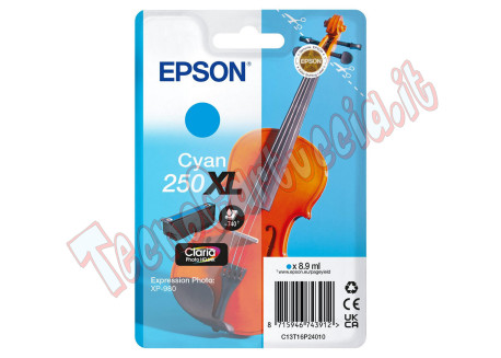 Epson - Cartuccia - Ciano - 205XL - Violin Claria- C13T16P24010 - 10,2 ML