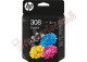 Hp Confezione 2 Cartucce ink 308 BK /C/M/Y