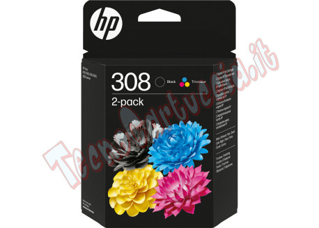 Hp Confezione 2 Cartucce ink 308 BK /C/M/Y