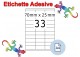 Etichette adesive A4 70 x 25 mm 36 etichette per pagina 100 Fogli