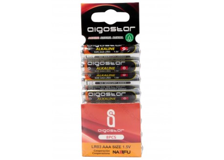 Batteria Pila Alkaline MiniStilo LR03 AAA 1,5V conf. 8pz