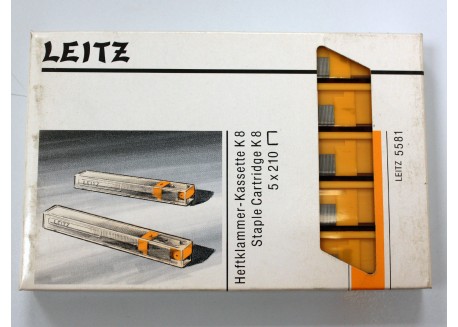 Leitz Cartuccia Punti Metallici 8mm Graffette per cucitrice 5551 Confezione da 5 5581