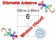 Etichette adesive A4 105 x 99 mm 6 etichette per pag. 100 Fogli (min. 10conf)