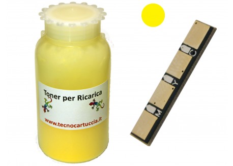 Kit Ricarica Toner per Samsung CLT-Y4092S Giallo 1.000 Pagine con Chip