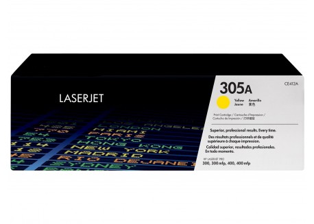 Toner Originale HP CE412A Giallo 2.600 Pagine 305A