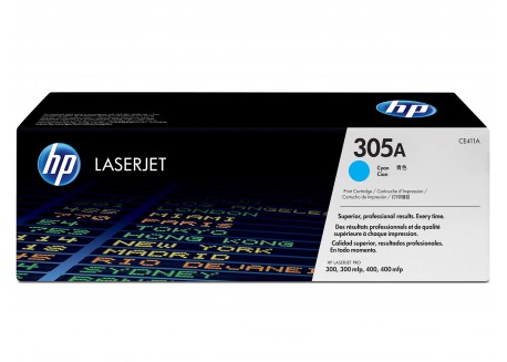 Toner Originale HP CE411A Ciano 2.600 Pagine 305A