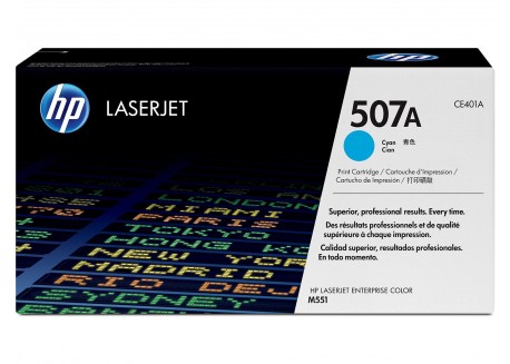 Toner Originale HP CE401A Ciano 6.000 Pagine 507A