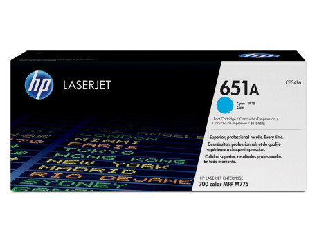 Toner Originale HP CE341A Ciano 16.000 Pagine 651A