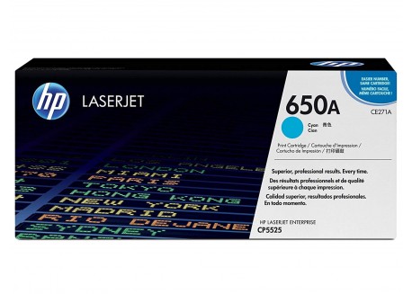 Toner Originale HP CE271A Ciano 15.000 Pagine 650A