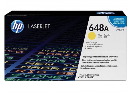 Toner Originale HP CE262A Giallo 11.000 Pagine 648A