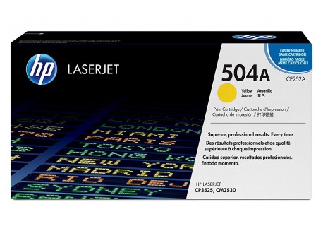 Toner Originale HP CE252A Giallo 7.000 Pagine 504A