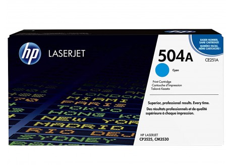 Toner Originale HP CE251A Ciano 7.000 Pagine 504A