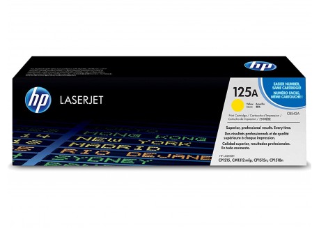 Toner Originale HP CB542A Giallo 1.400 Pagine 125A