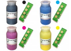 Kit Ricarica Toner per Samsung CLT-406S con Chip 4 Colori