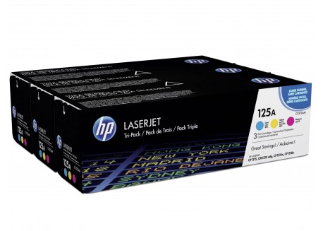 Toner Originale HP CF373AM 125A MULTIPACK 3 COLORI