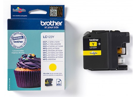 Cartuccia Originale Brother LC-123Y Giallo