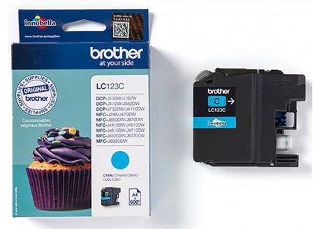 Cartuccia Originale Brother LC-123C Ciano
