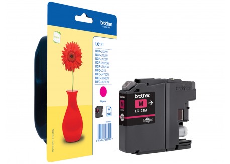 Cartuccia Originale Brother LC-121M Magenta