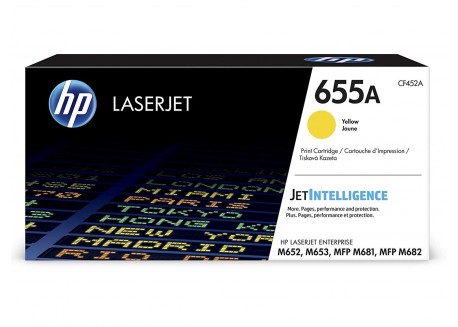 Toner Originale HP CF452A Giallo 10.500 Pagine 655A