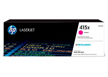 Toner Originale HP W2033X Magenta 6.000 Pagine 415X
