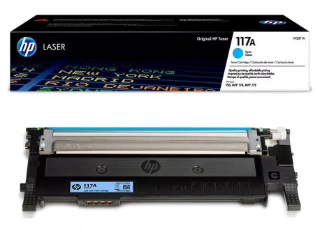 Toner Originale HP W2071A Ciano 700 Pagine 117A