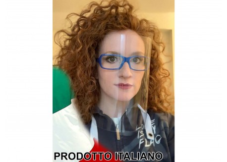 VISIERA PROTETTIVA ANTISCHIZZO CON OCCHIALI