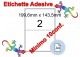 Etichette adesive A4 199,6 x 143,5 mm 2 etichette per pag. 100 Fogli (min. 10conf)