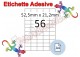 Etichette adesive A4 52,5 x 21,2 mm 56 etichette per pagina 100 Fogli